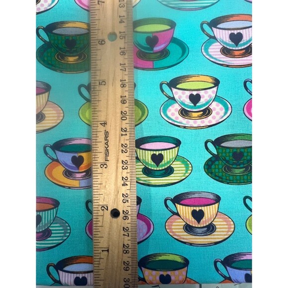 Tula Pink Curiouser & Curiouser  Dreamer "Tea Time"    1  yard - Picture 2 of 2